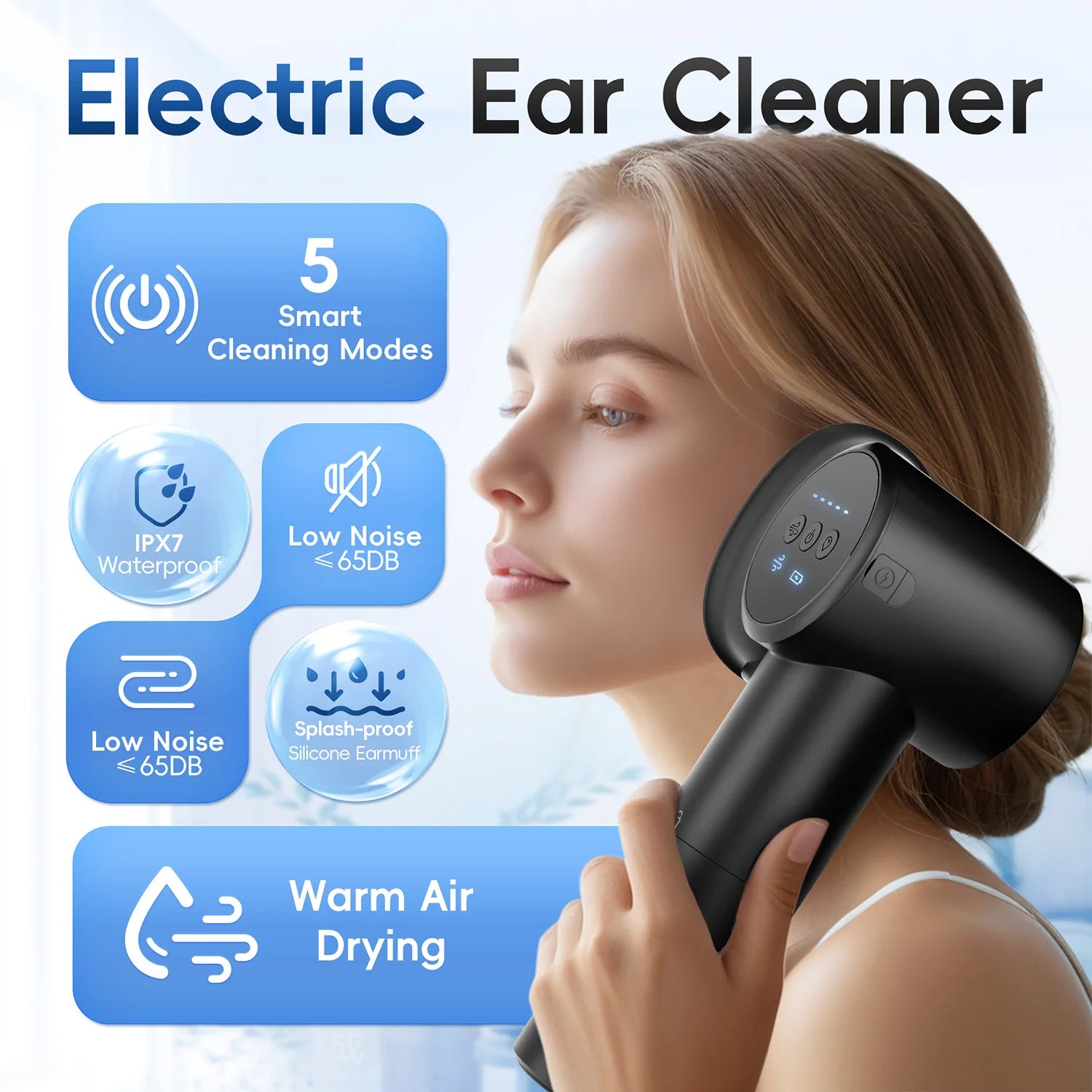 Electric Ear Wax Removal Irrigation System with Drying Function - 3