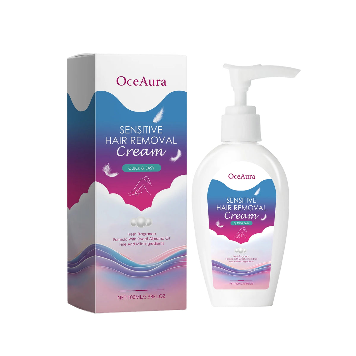 Painless Hair Removal Cream for Smooth Skin and Body Grooming