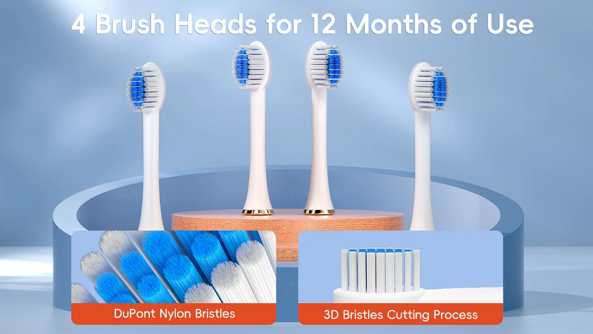 Rechargeable Sonic Electric Toothbrush for Deep Cleaning and Whitening