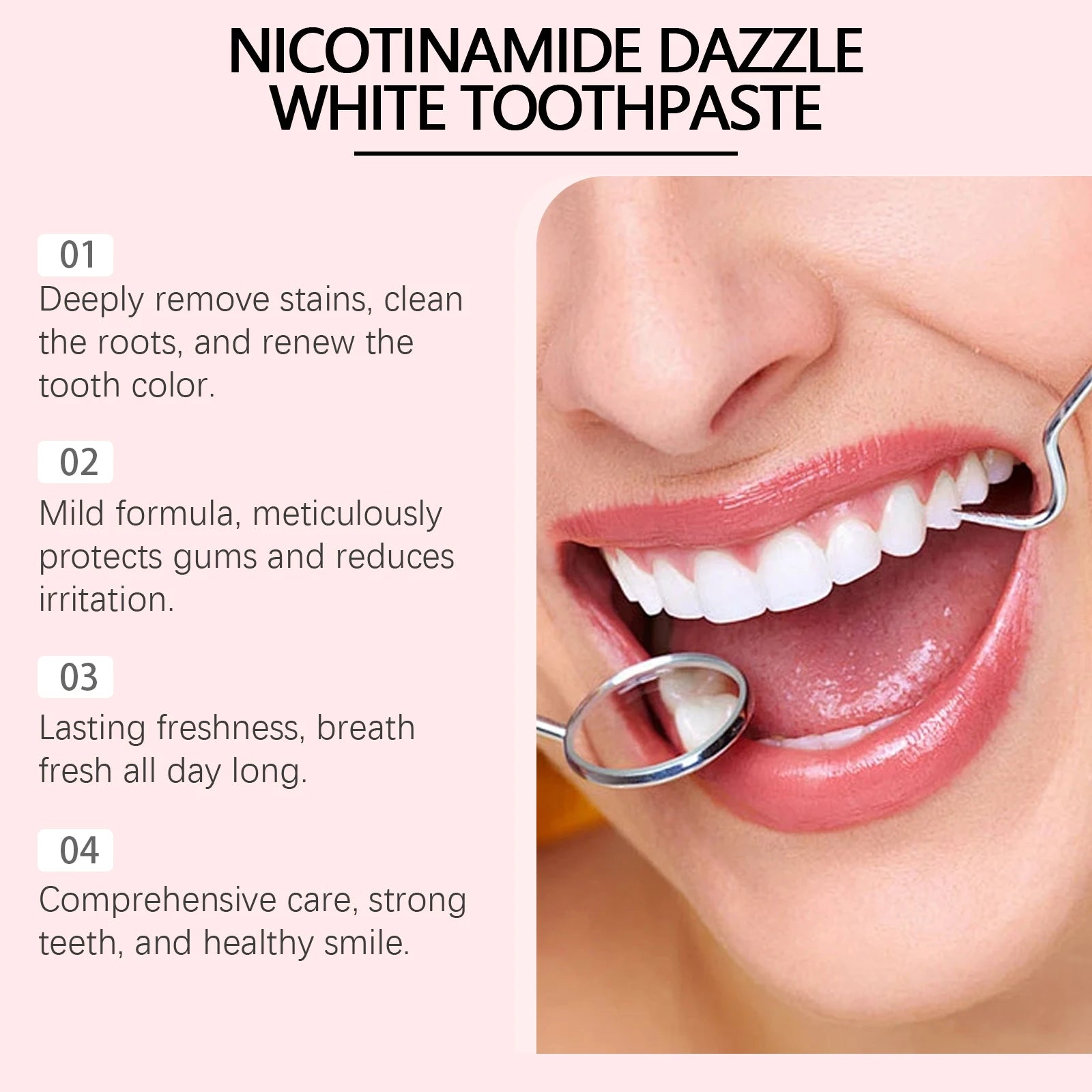 Professional Teeth Whitening Toothpaste for Cavity Repair and Fresh Breath - 4