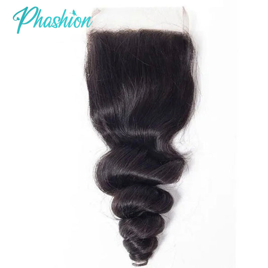 Loose Wave Human Hair Lace Frontal and Closure