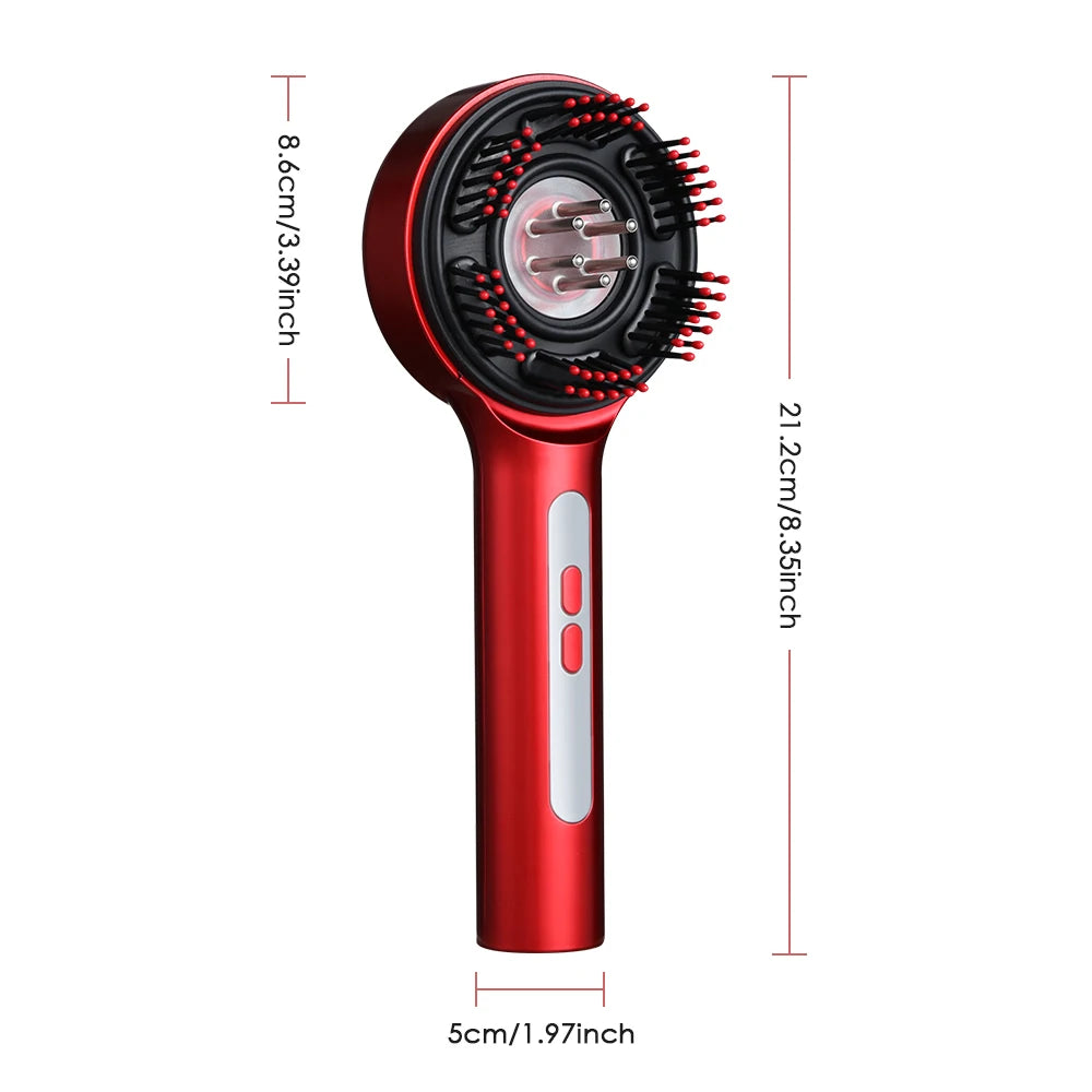 Electric Scalp Massage Comb with Liquid Applicator for Hair Growth
