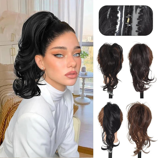 10-Inch Curly Claw Clip Ponytail Extension for Instant Volume