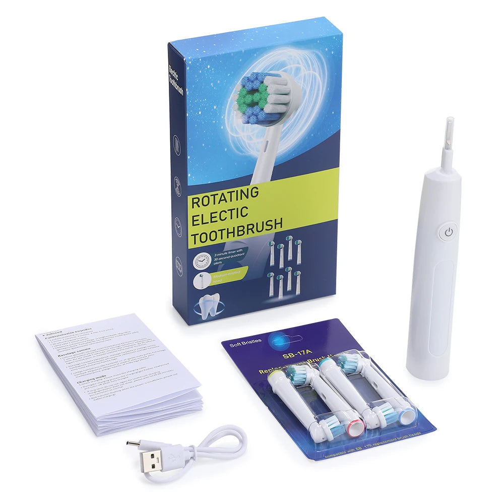 3D Rotating Electric Toothbrush for Adults with 5 Deep Cleaning Modes - 11