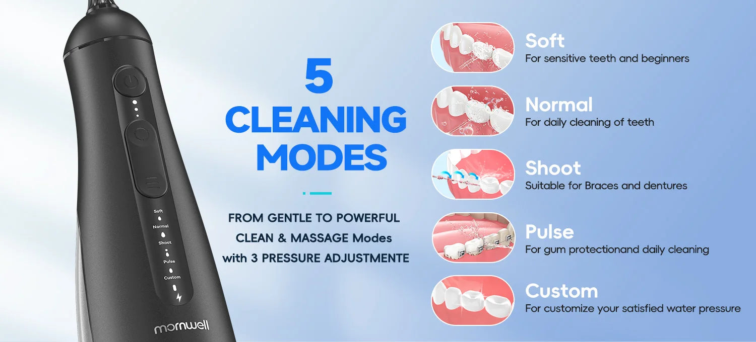 Portable Cordless Water Flosser for Deep Cleaning and Gum Health - 9