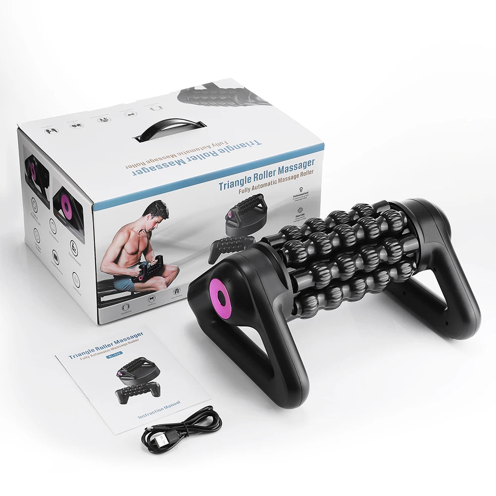Electric Deep Tissue Muscle Roller Massager for Back and Leg Recovery - 15