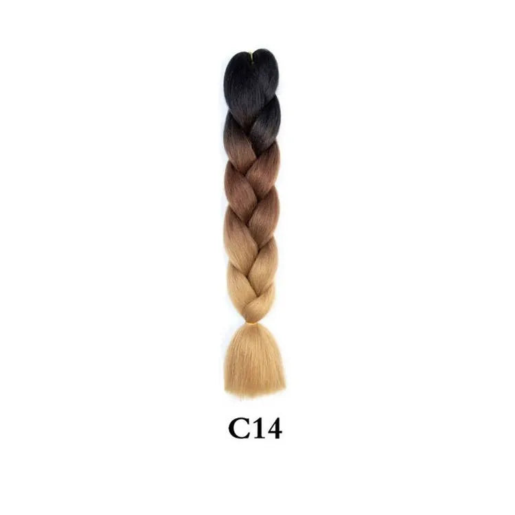24-Inch Synthetic Jumbo Braiding Hair Extensions for Twist Crochet Braids - 29