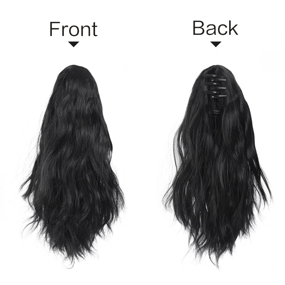 Wavy Claw Clip Ponytail Extension for Instant Volume - 4