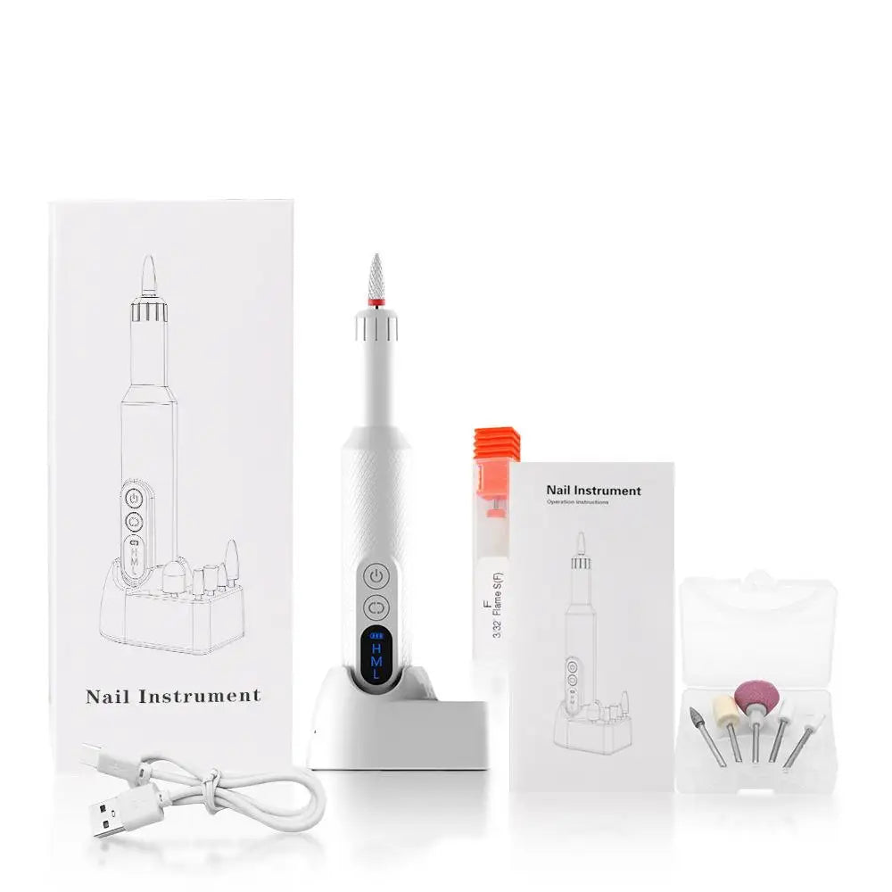 Cordless Electric Nail Drill Set for Salon-Quality Manicures and Pedicures - 19