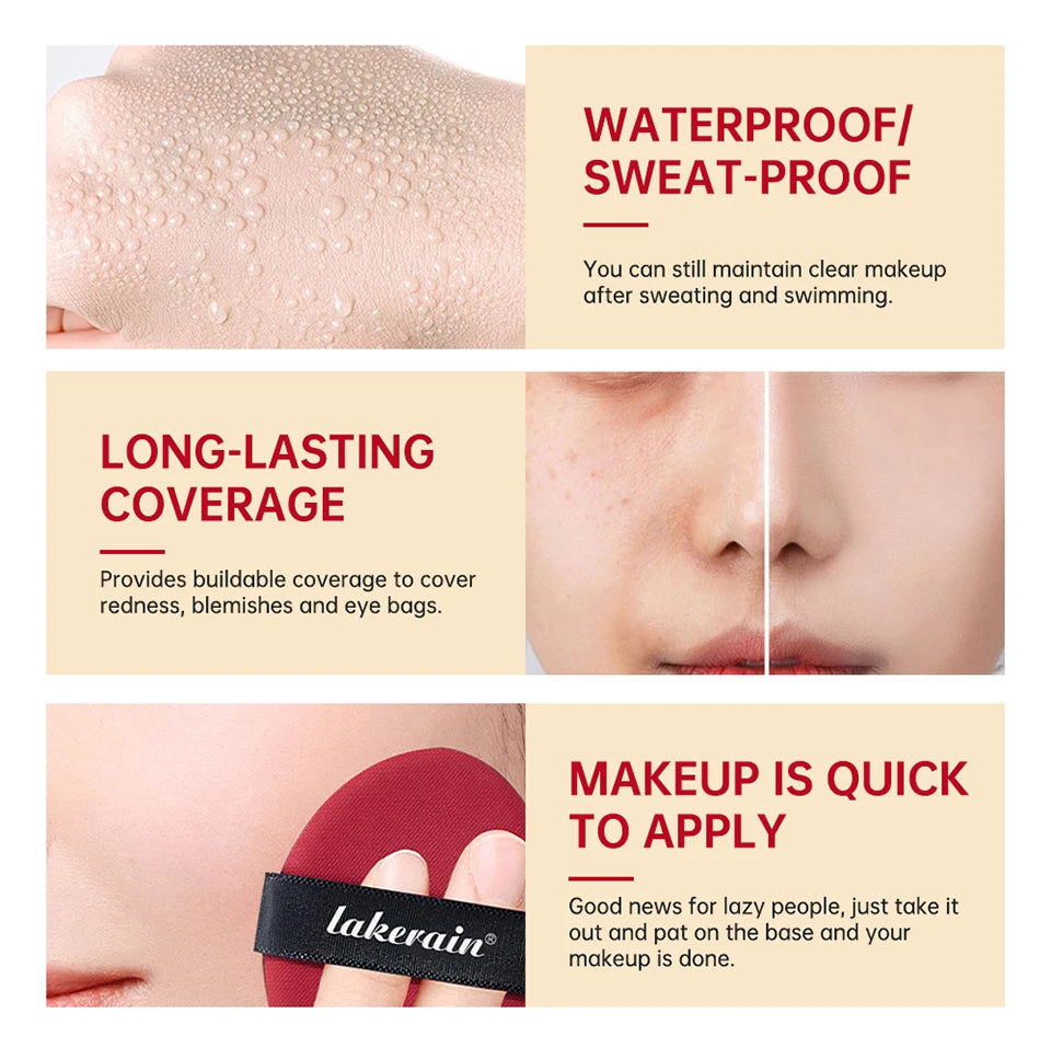 Long-Lasting Waterproof Cushion Foundation Refill for Flawless Skin - 18