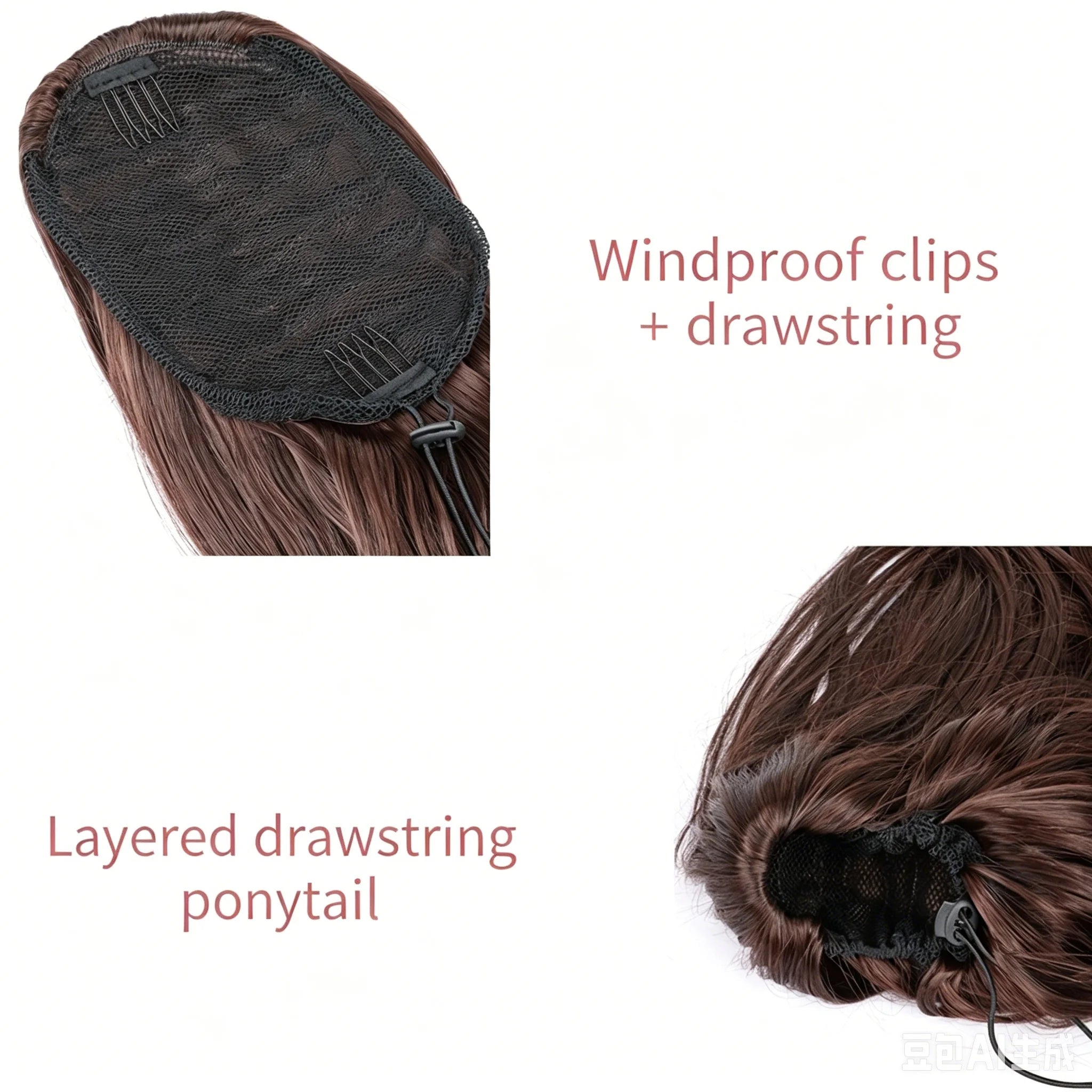 22-Inch Wavy Drawstring Ponytail Extension - 11