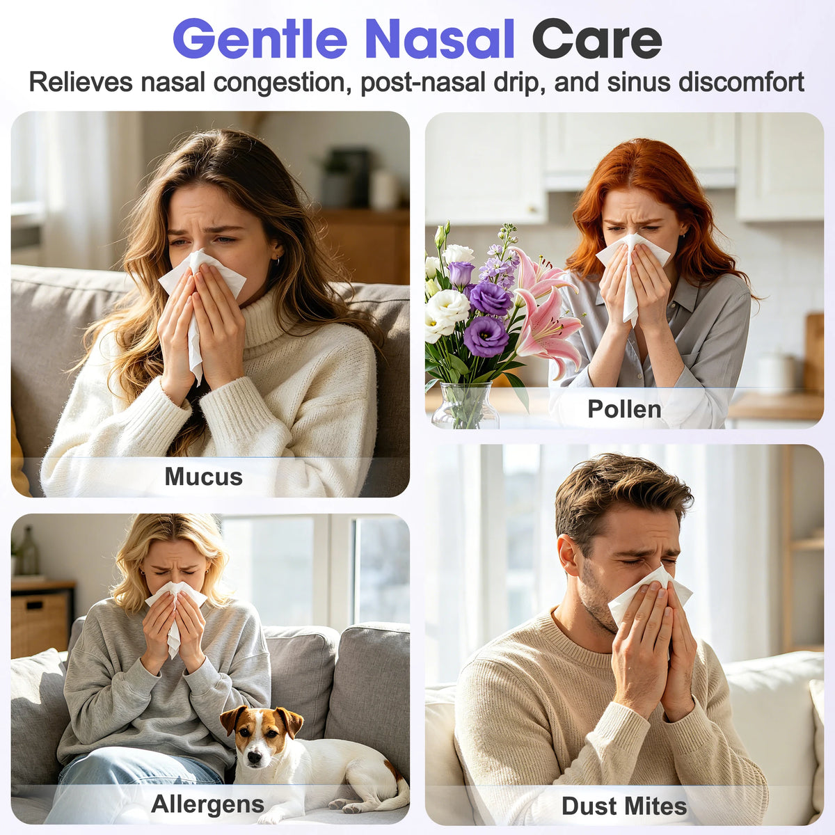 Electric Nasal Irrigator for Sinus Relief and Congestion Cleaning