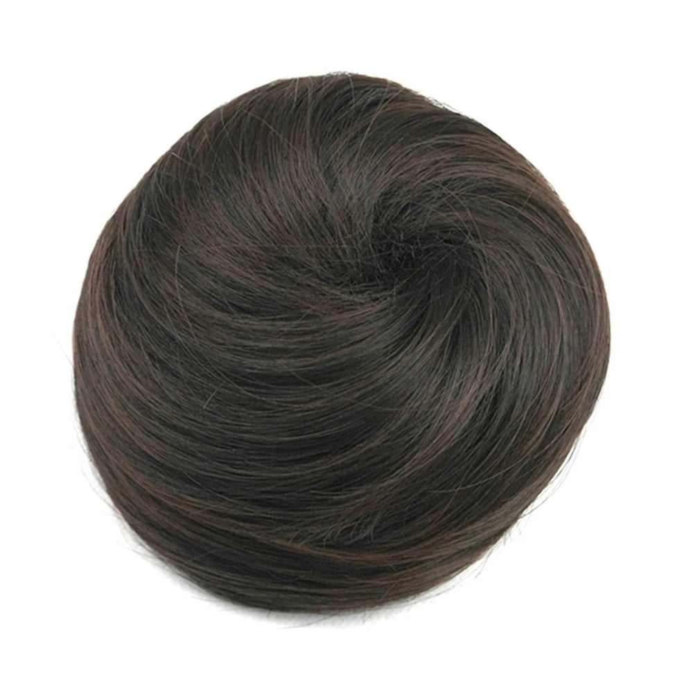 Adjustable Curly Hair Bun Scrunchie Extension for Instant Volume Updo - 7