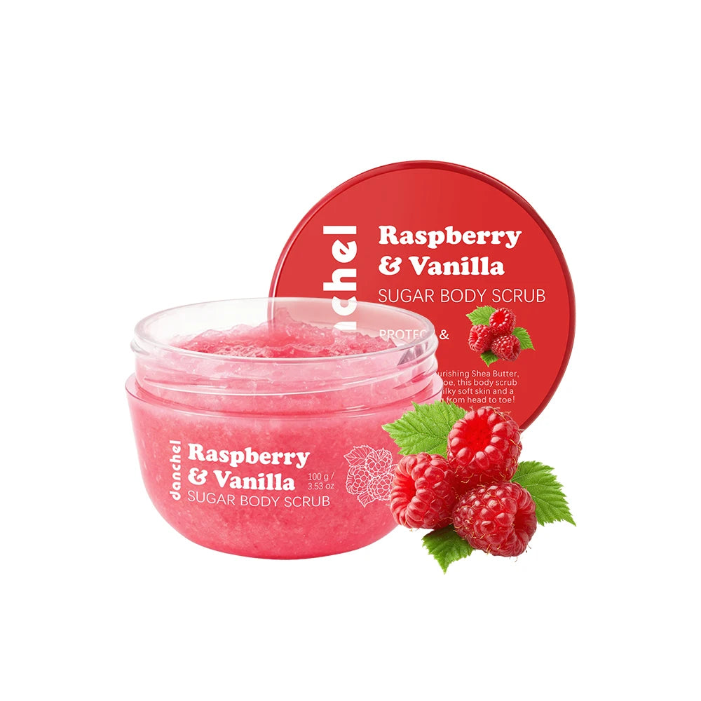 Raspberry Vanilla Sugar Body Scrub for Smooth and Hydrated Skin - 19