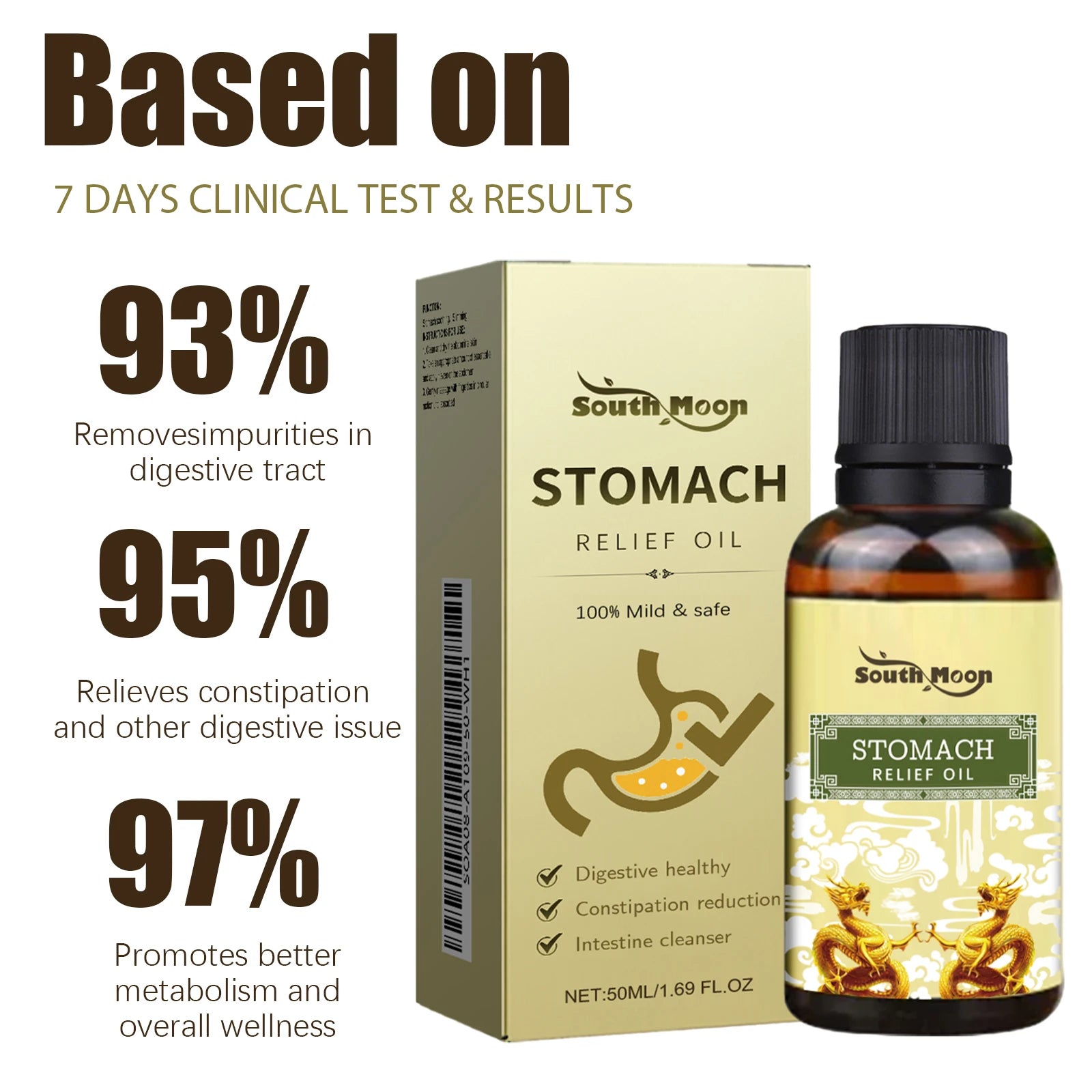 Natural Herbal Abdominal Massage Oil for Constipation and Stomach Relief - 9
