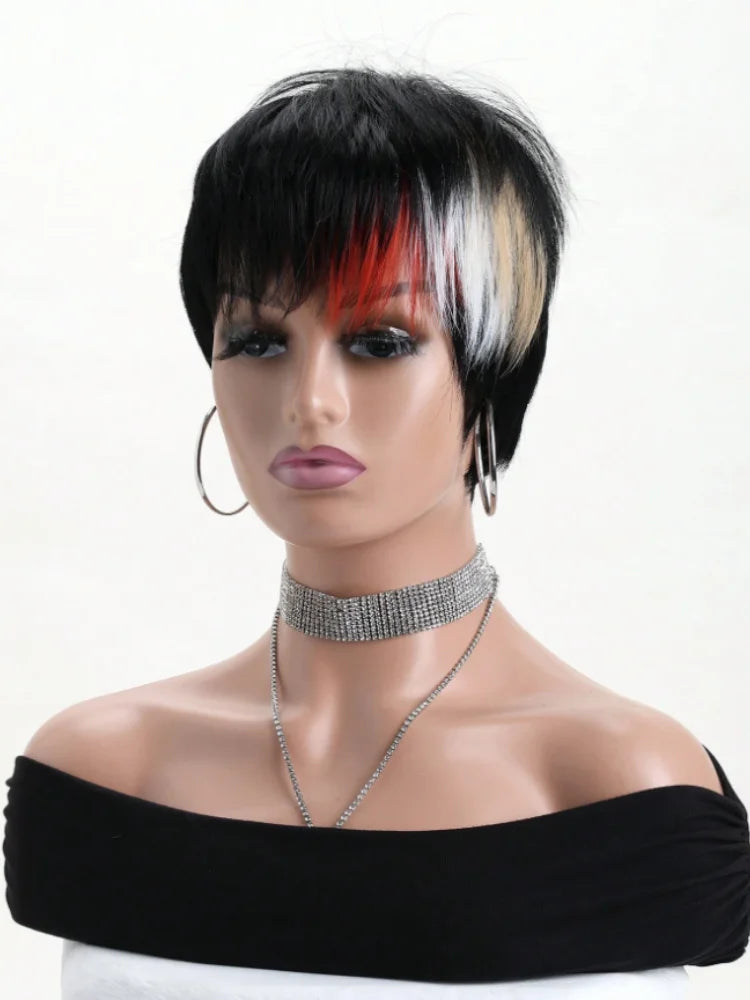 Short Curly Pixie Cut Wig for Daily Wear