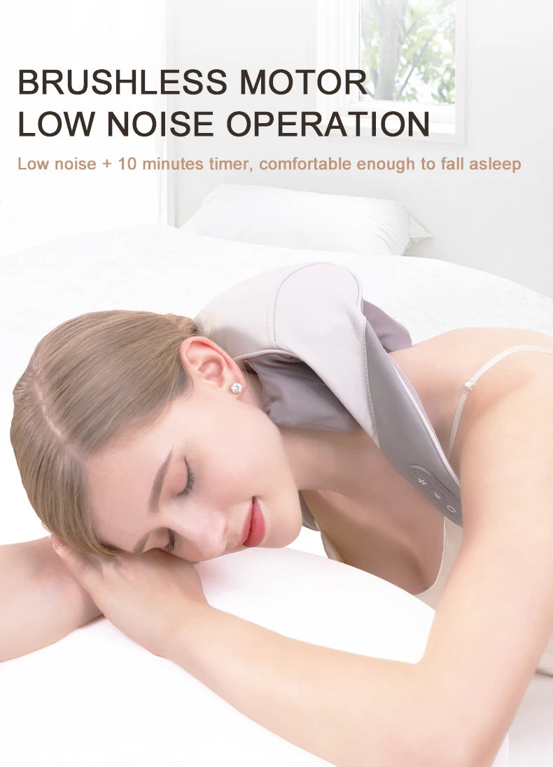 Wireless 6D Neck and Shoulder Massage Pillow with Deep Tissue Heat Therapy - 14