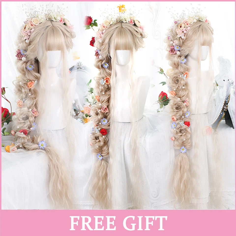 24-Inch Long Pink Cosplay Wig for Costumes - 29