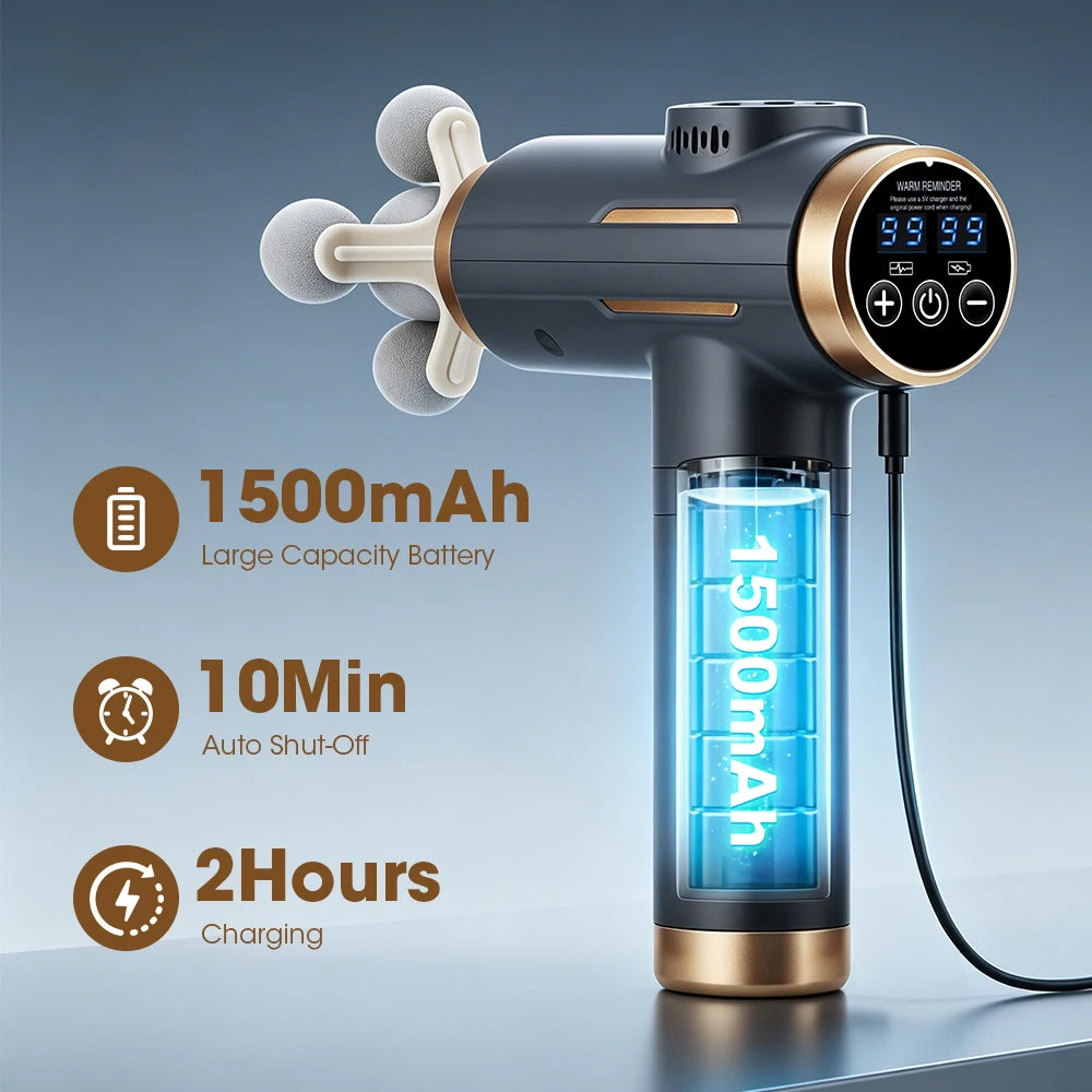 Professional Deep Tissue Percussion Massage Gun for Muscle Recovery