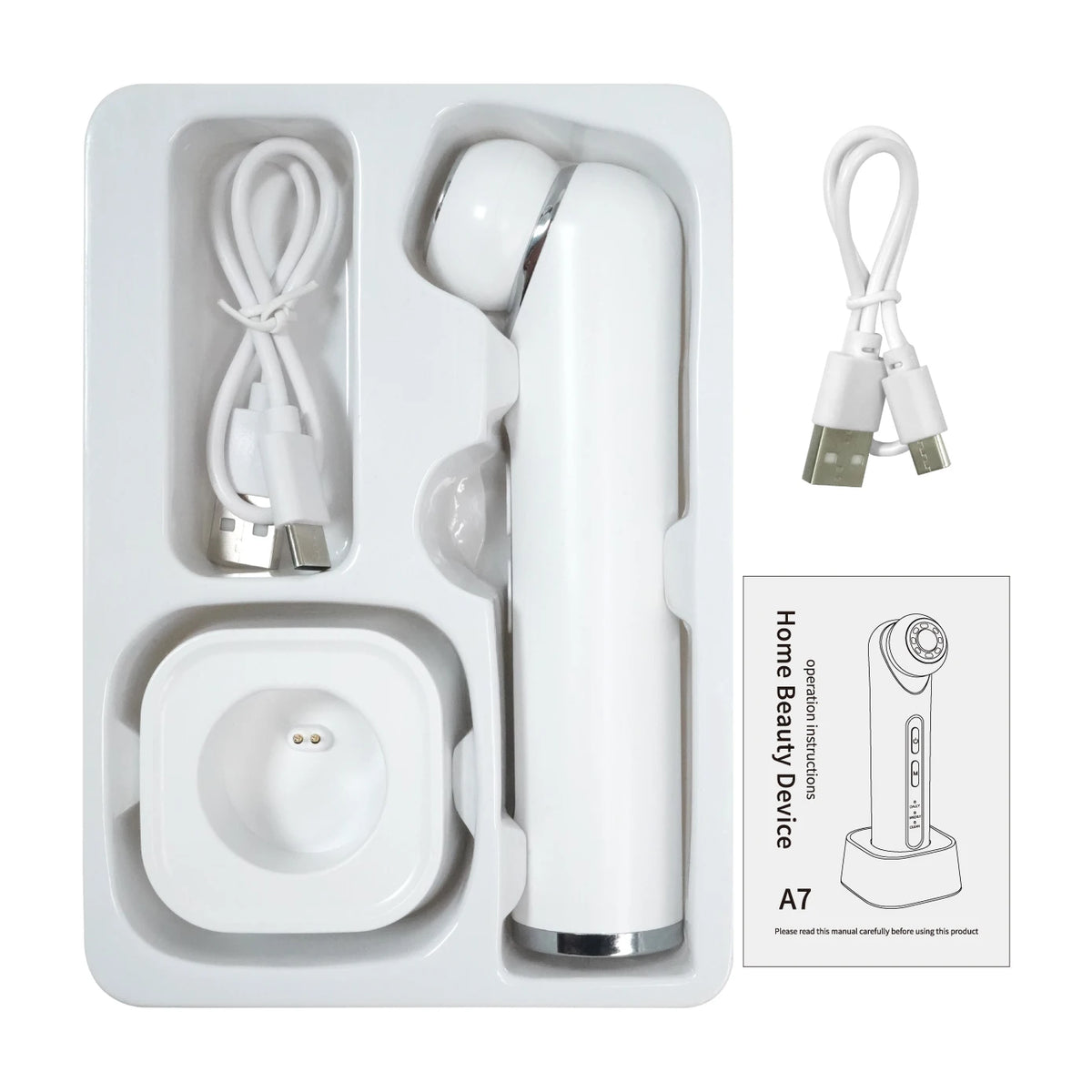 3-in-1 LED Photon Eye Facial Massager for Dark Circles and Fine Lines