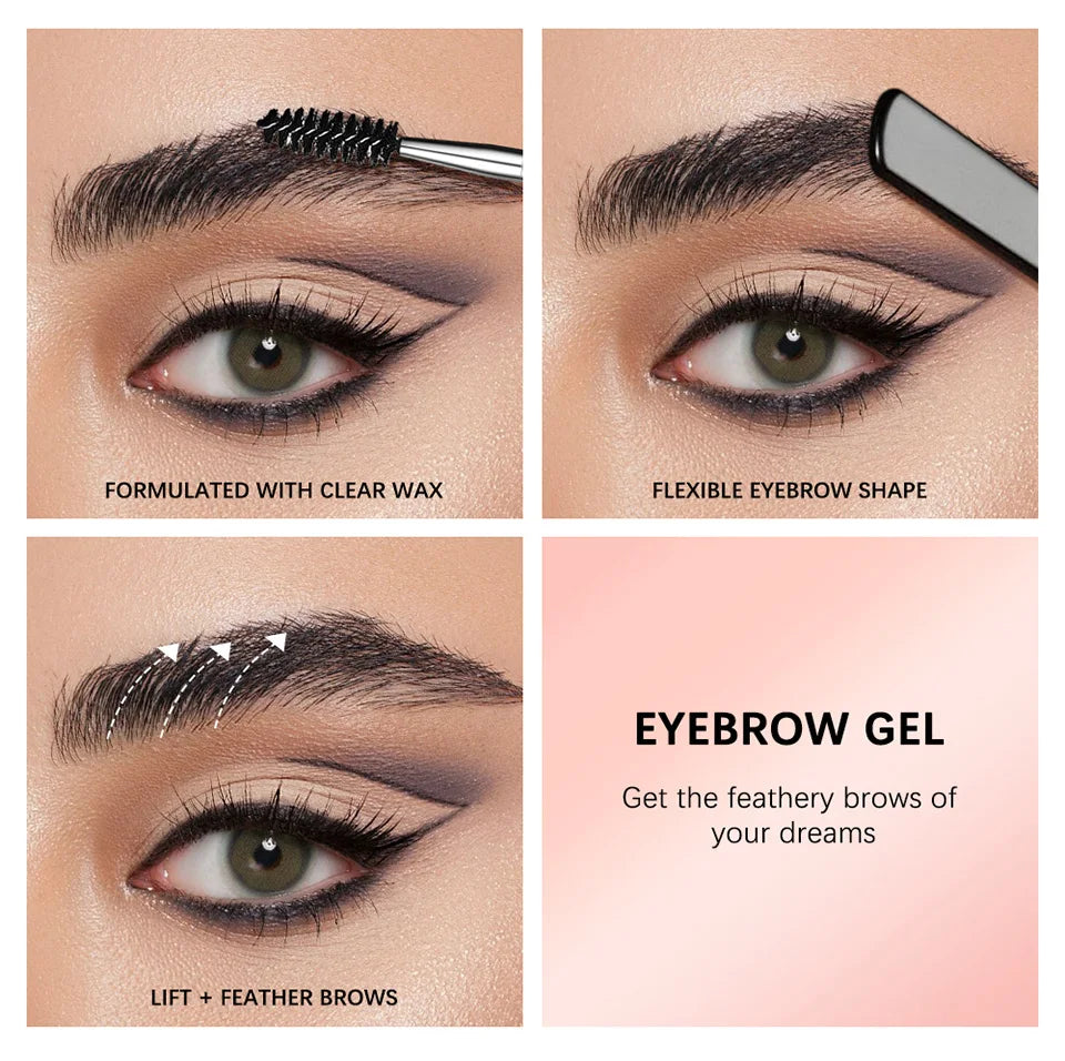 Waterproof Sculpting Brow Styling Gel for Natural Long-Lasting Brows