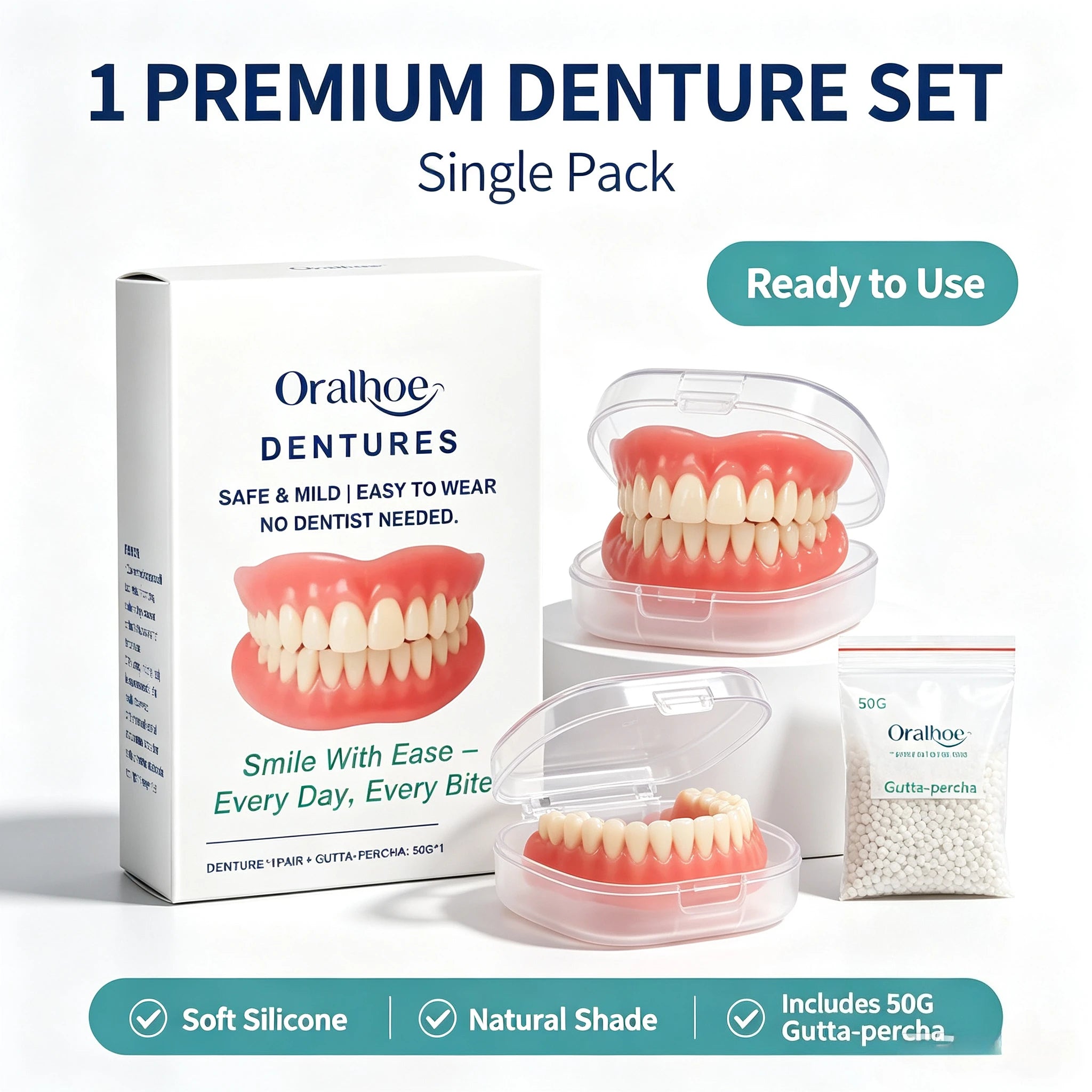 Adjustable Temporary Cosmetic Dentures for a Natural Confident Smile - 7