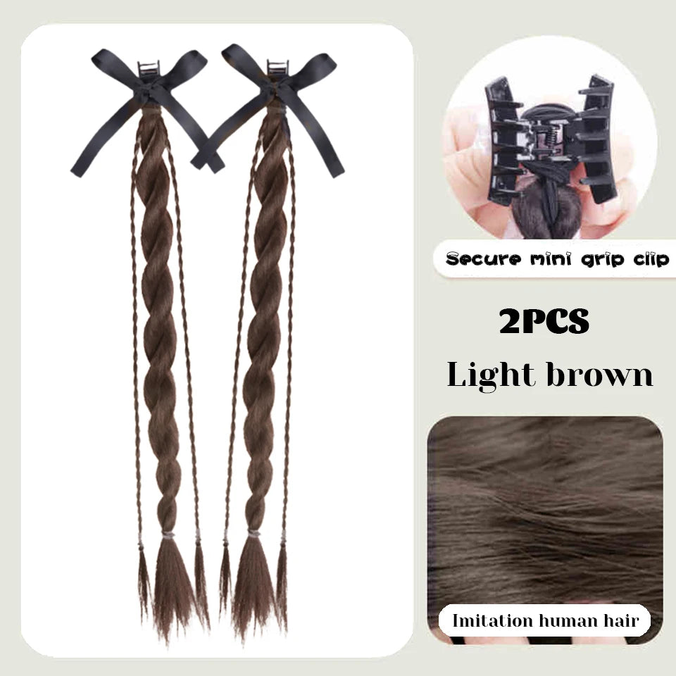 Long Claw Clip-On Braid Ponytail Hair Extension for Daily Styling