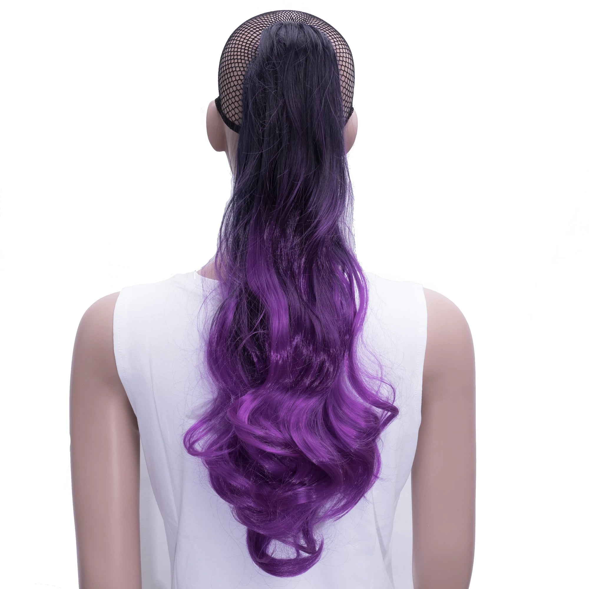 Curly Ombre Claw Clip Ponytail Hair Extension - 9