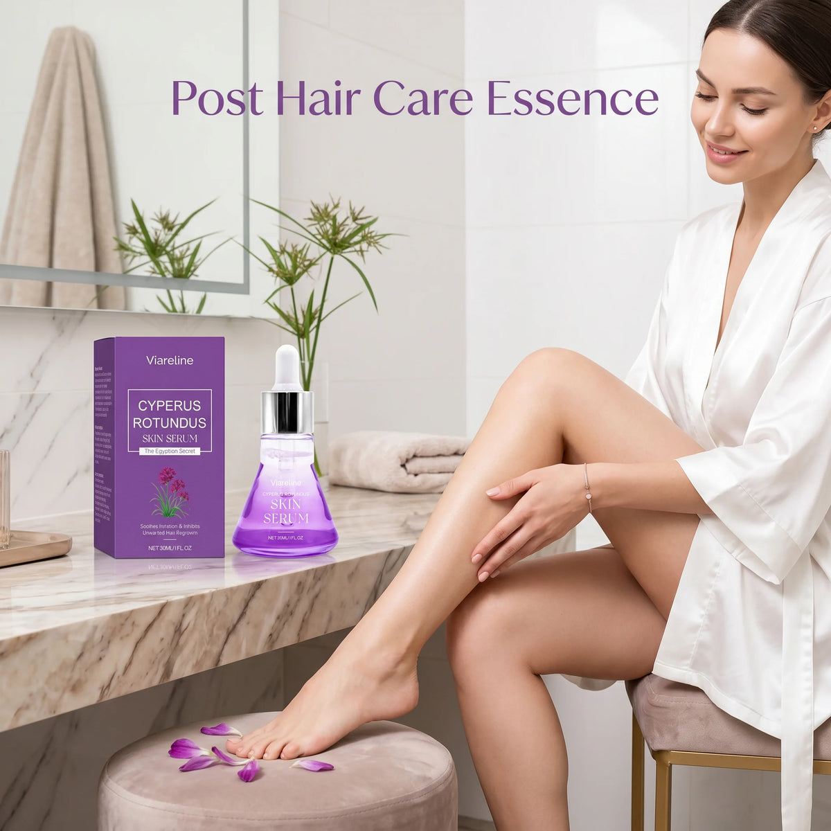 Hair Growth Inhibitor Serum for Smooth Skin After Shaving or Waxing