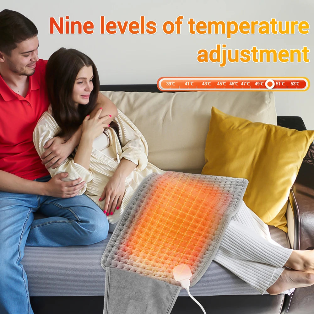 Adjustable Heated Waist Belt with 9 Heat Settings for Pain Relief