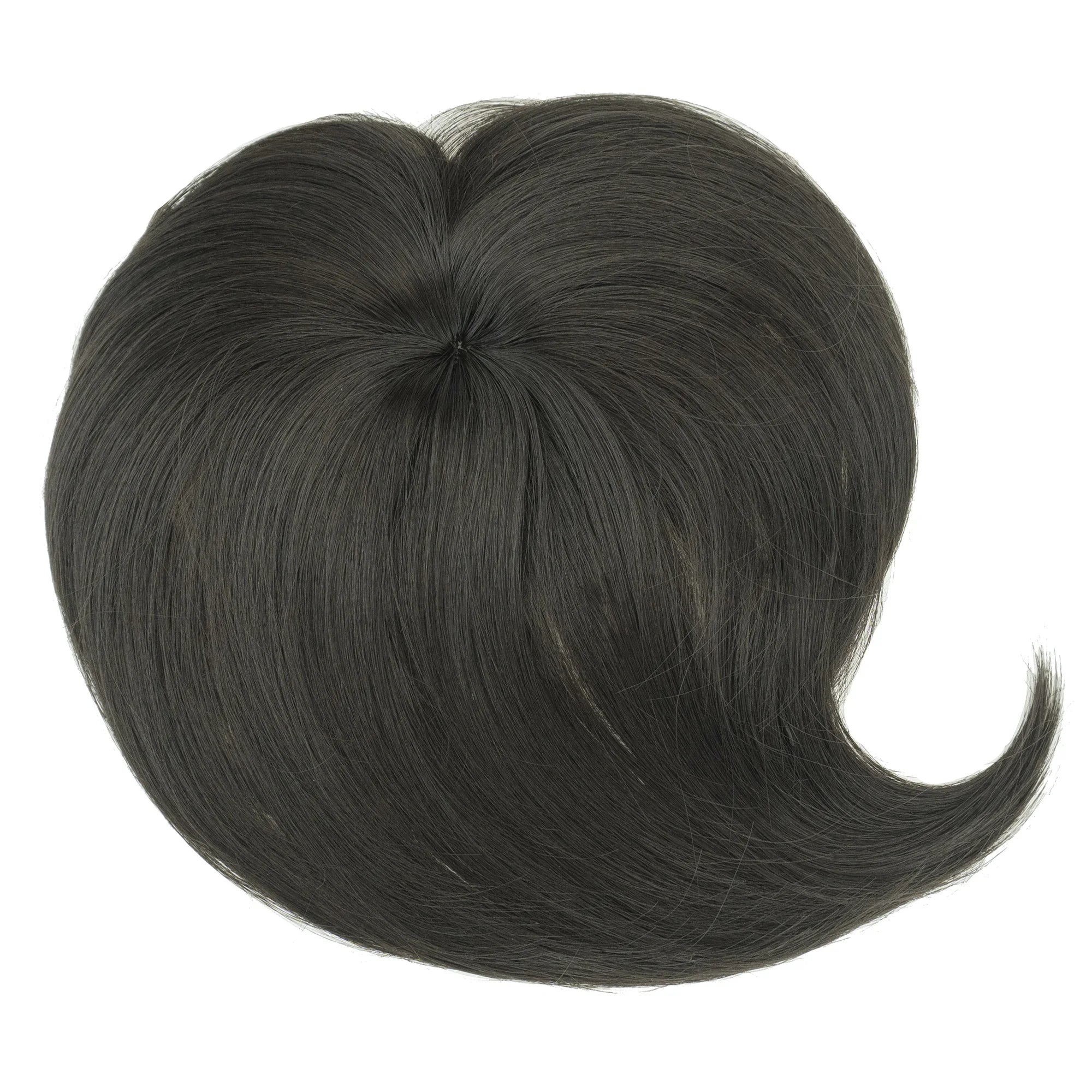 Clip-In Synthetic Hair Topper with Bangs for Natural Volume - 8