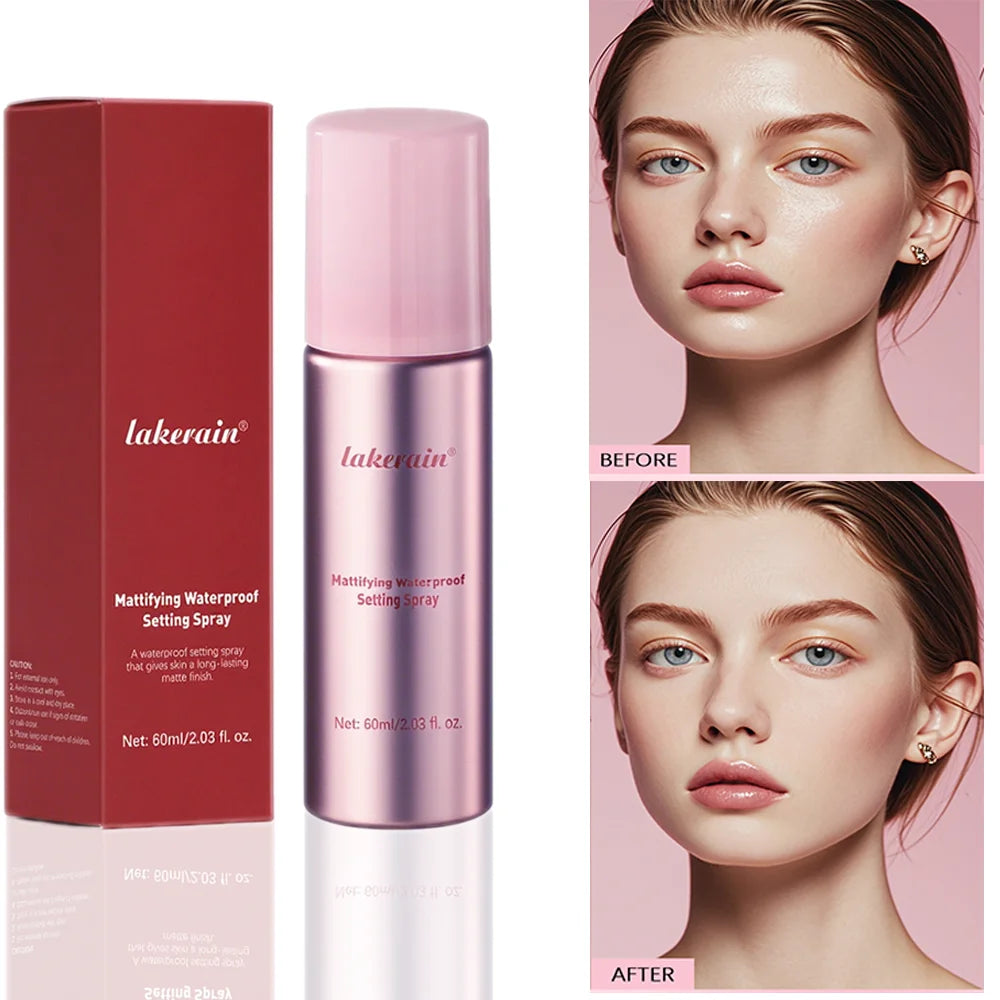 Long-Lasting Mattifying Waterproof Makeup Setting Spray for All Skin Types - 1