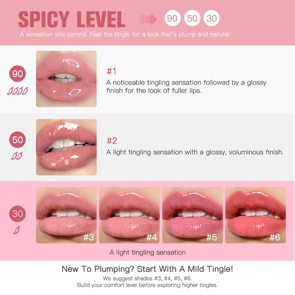 Instant Lip Plumping Gloss for Fuller Hydrated Lips and High Shine Finish - 4