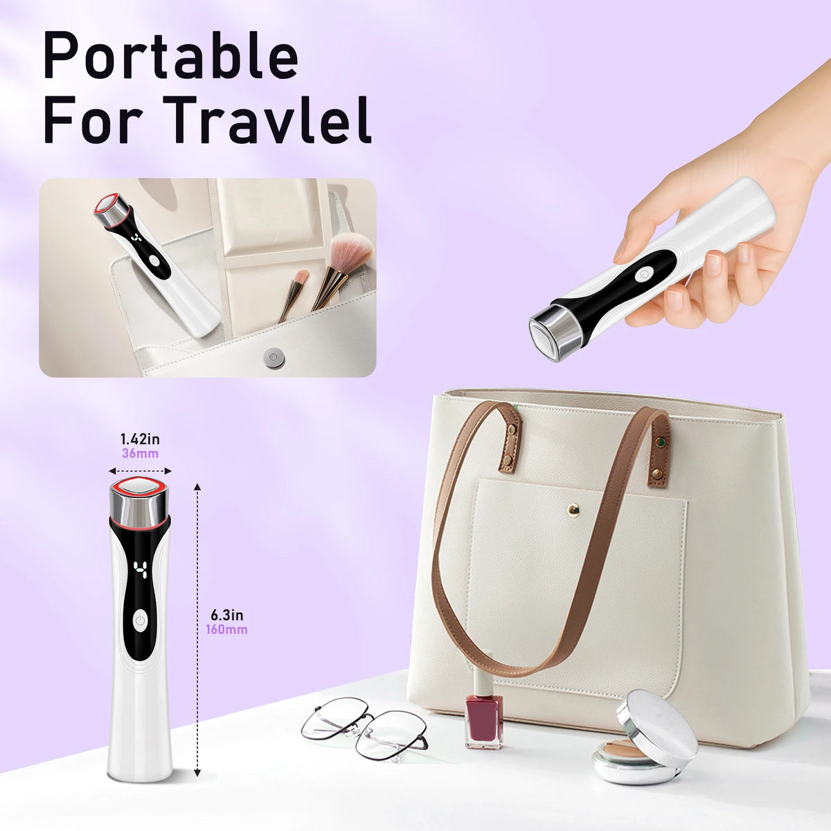 Microcurrent Facial Lifting and Skin Tightening Beauty Massager Device