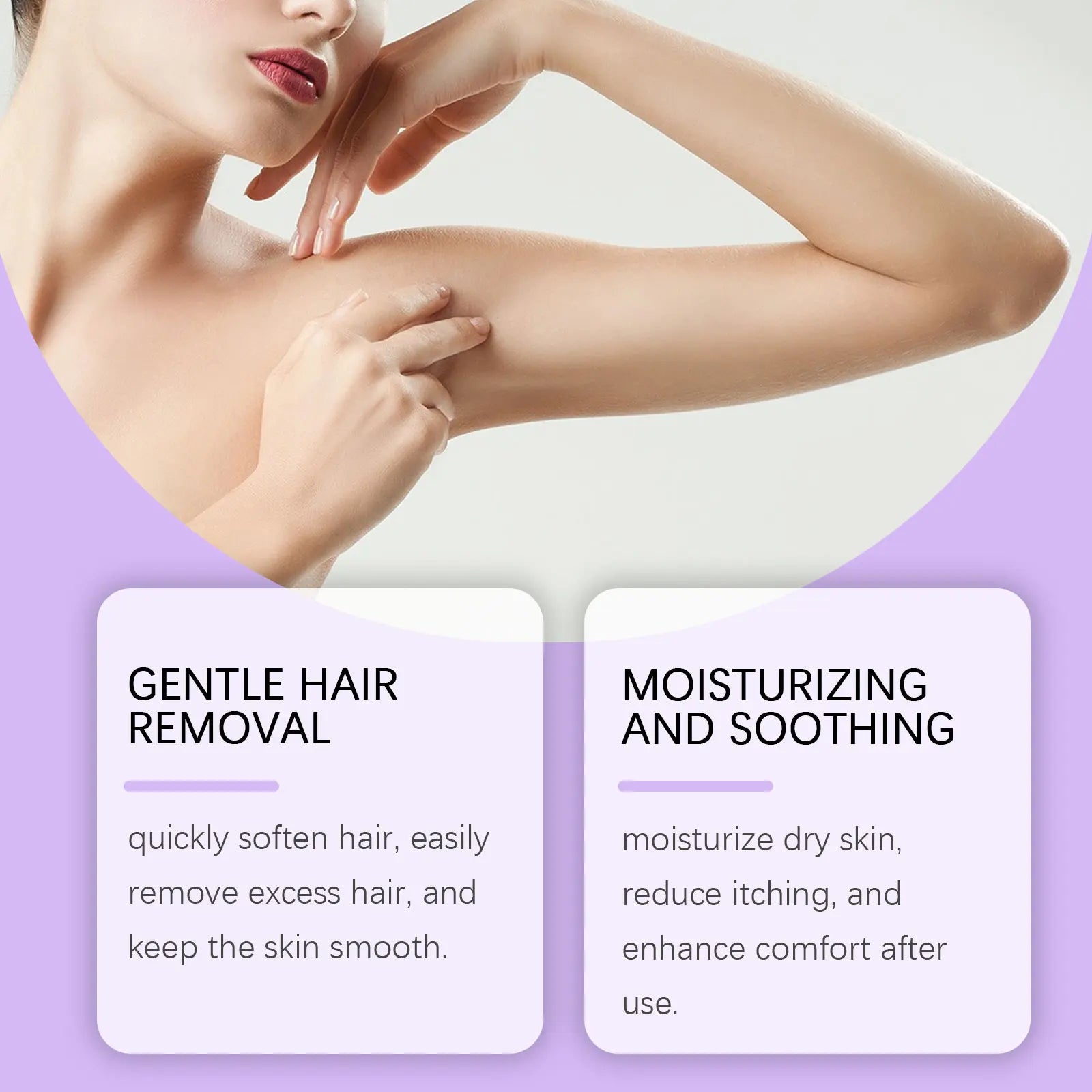 Painless Hair Removal Mousse Foam for Smooth Skin on Arms Legs and Body - 8