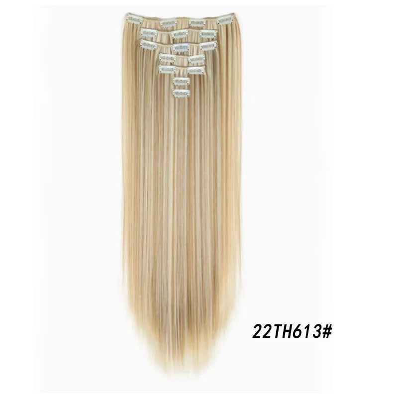 Straight Clip-In Hair Extensions for Instant Length and Volume