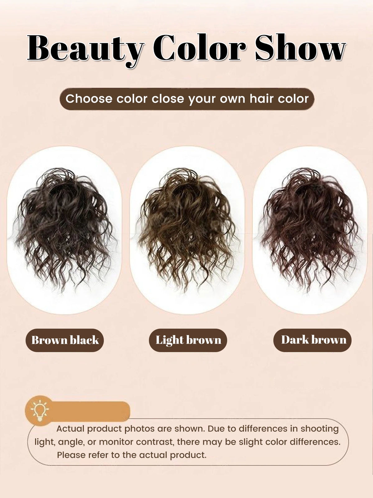 Wavy Curly Synthetic Hair Bun Extension for Daily and Party Styling