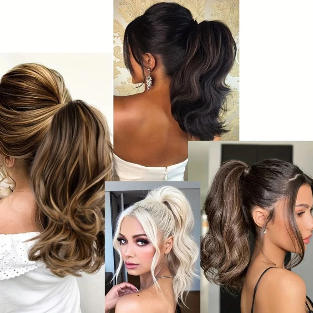 Curly Ponytail Claw Clip Hair Extension for Instant Voluminous Styles - 6