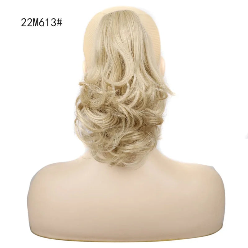 12-Inch Wavy Curly Claw Clip Ponytail Extension - 17