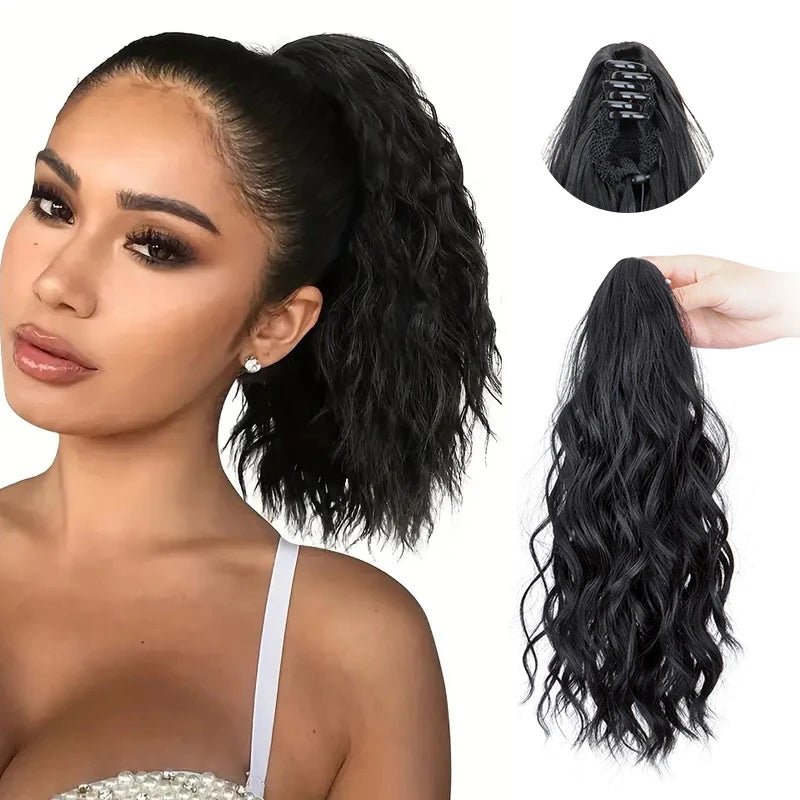 Curly Claw Clip Ponytail Hair Extension for Women