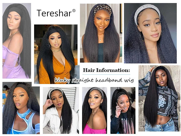 Long Yaki Straight Headband Wig for Easy Daily Styling