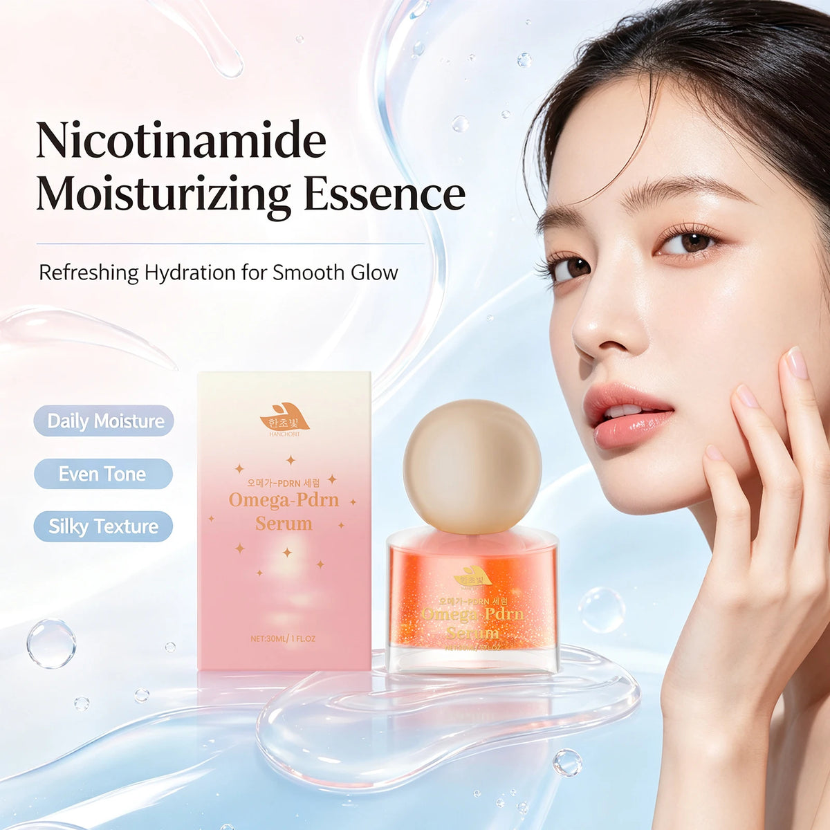 Niacinamide Hydrating Face Serum for Brightening and Skin Rejuvenation