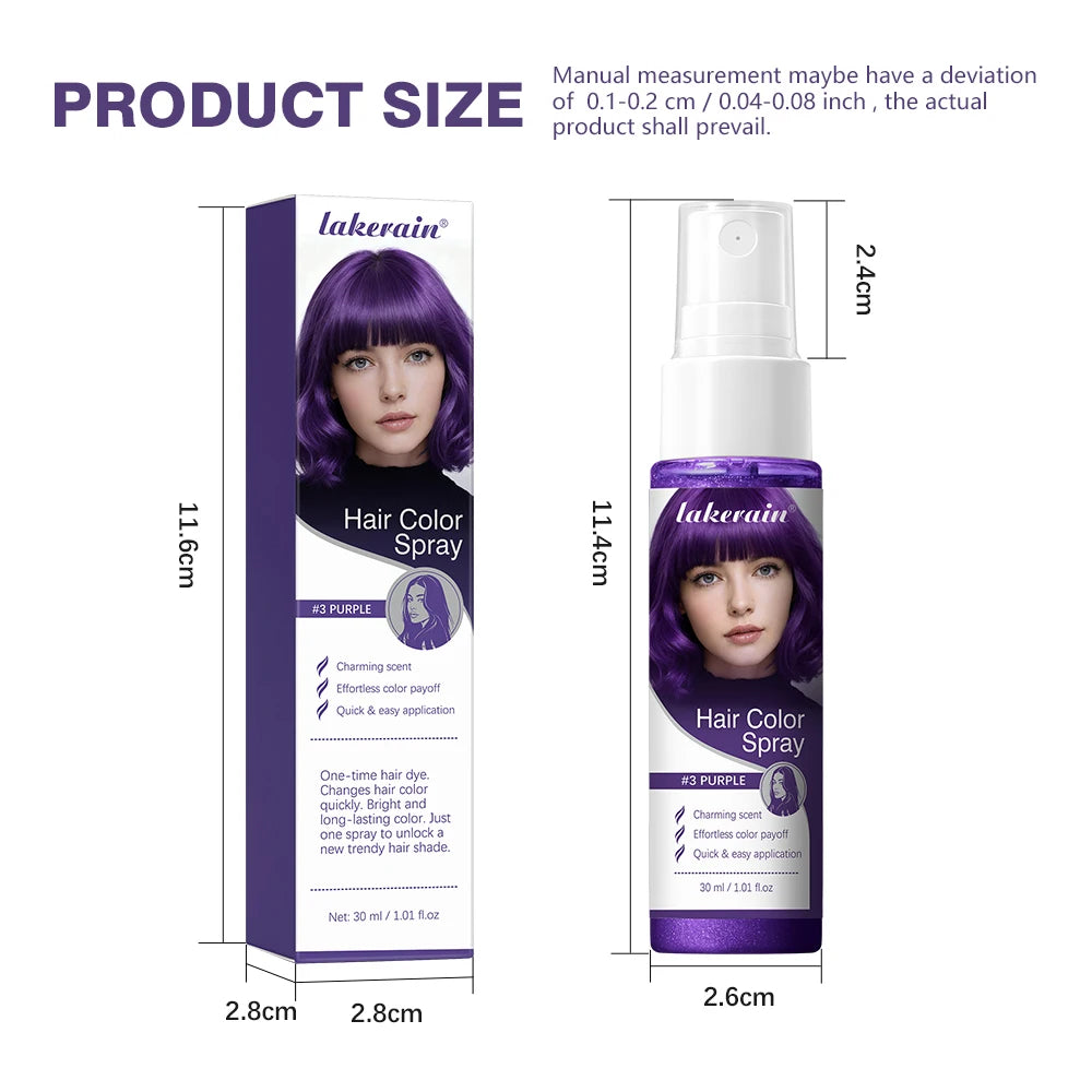 Temporary Washable Hair Color Spray for Instant Vibrant Styling - 15