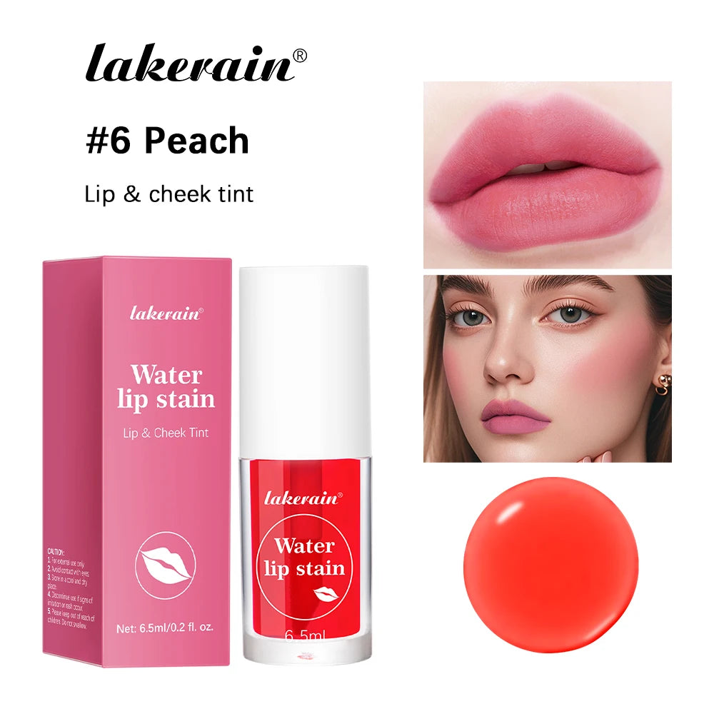 Waterproof Moisturizing Lip Tint and Liquid Blush for All-Day Wear