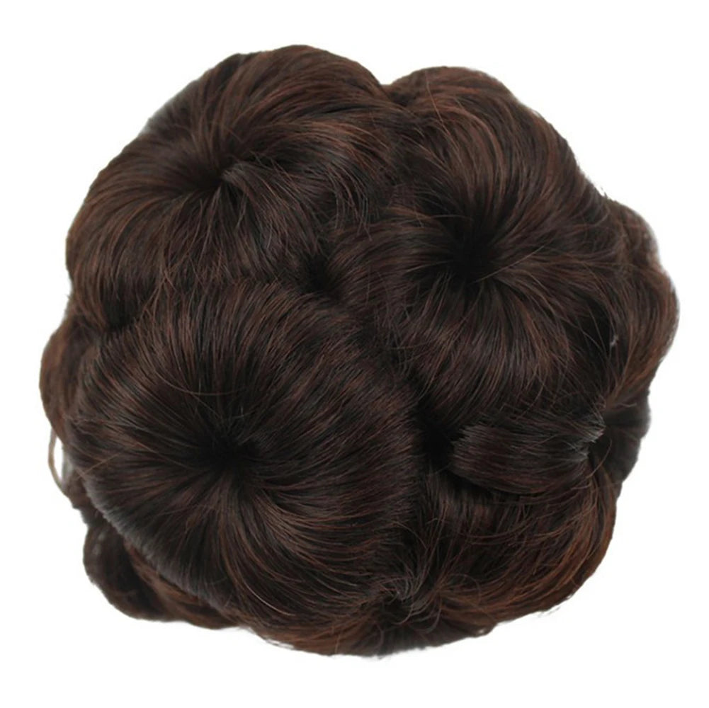 Synthetic Curly Claw Clip Hair Bun for Instant Volume