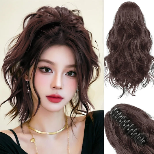 12 Inch Wavy Claw Clip Ponytail Hair Extension