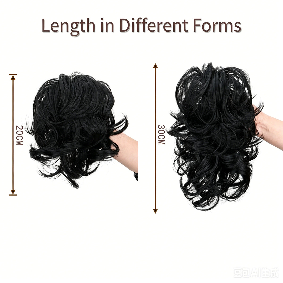Curly Claw Clip Ponytail Extension for Instant Volume and Hairstyle