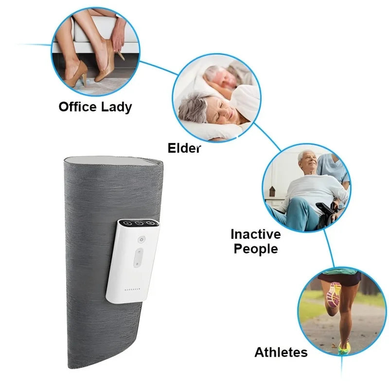 Cordless Air Compression Leg Massager for Muscle Relief and Circulation