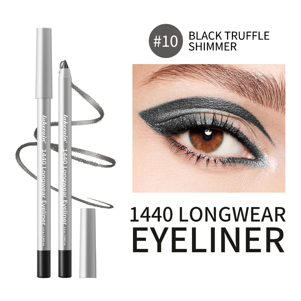 Waterproof Long-Lasting Eyeliner Pencil for Precise Smokey Eye Makeup