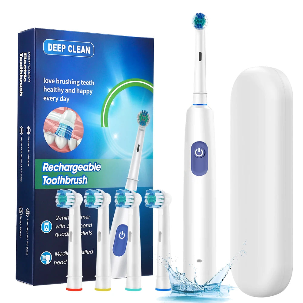 Rechargeable Rotating Electric Toothbrush for Deep Teeth Cleaning - 18